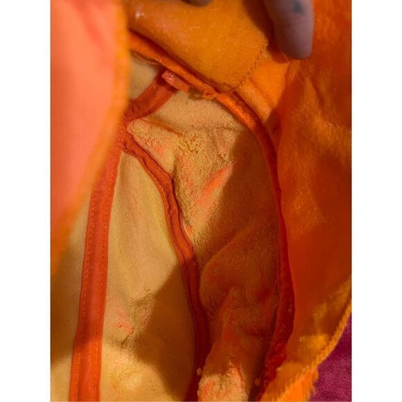 Vintage Orange Hunting Hat w/ Fuzzy Earflaps P USA Large - Picture 8 of 10